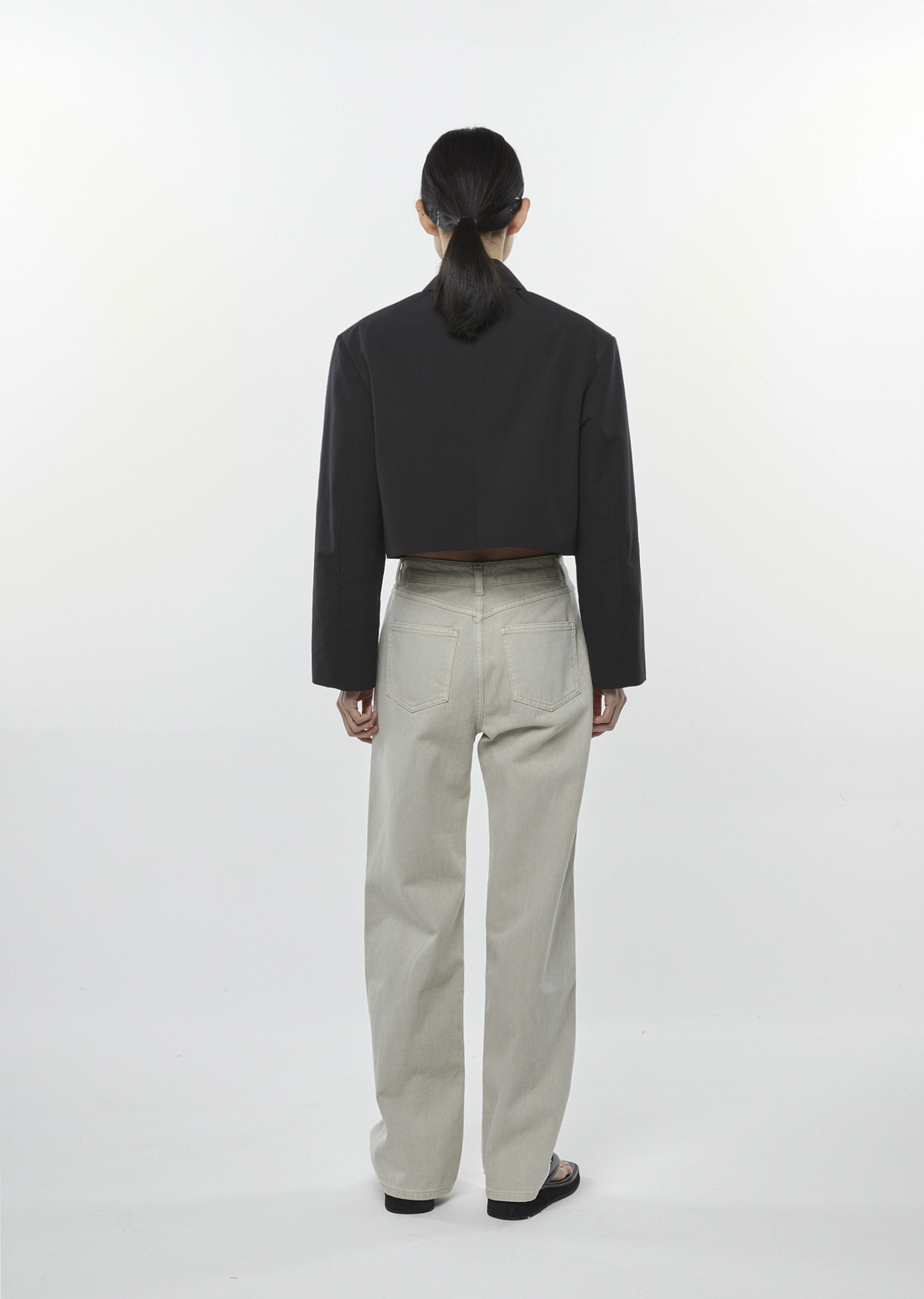 TAFFETA CROPPED JACKET 사진 3/4