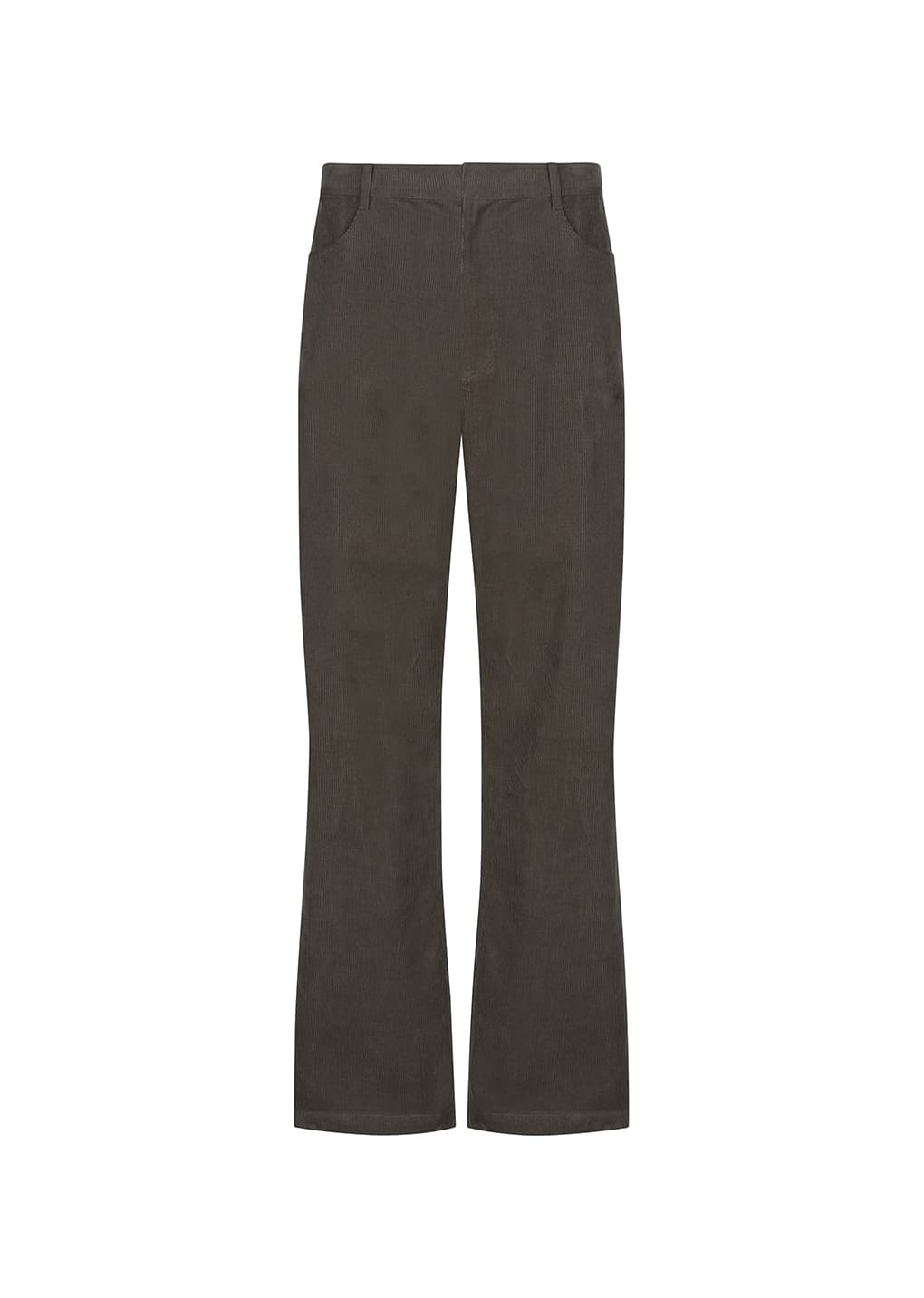 corduroy straight pants, khaki 사진 3/4