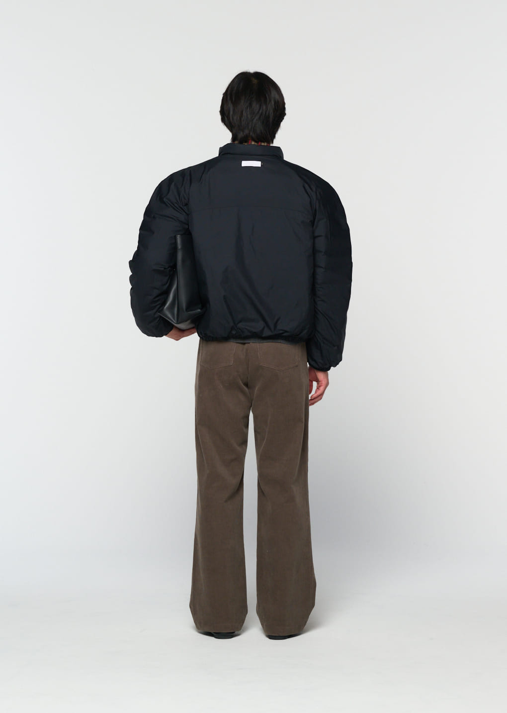 corduroy straight pants, khaki 사진 2/4