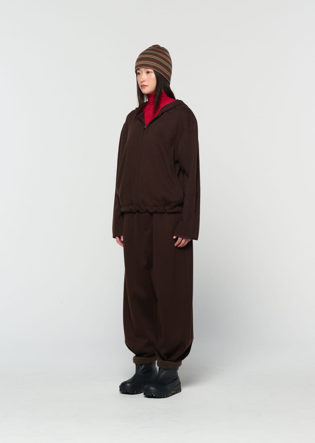 easy wool pants, brown 사진 2/4