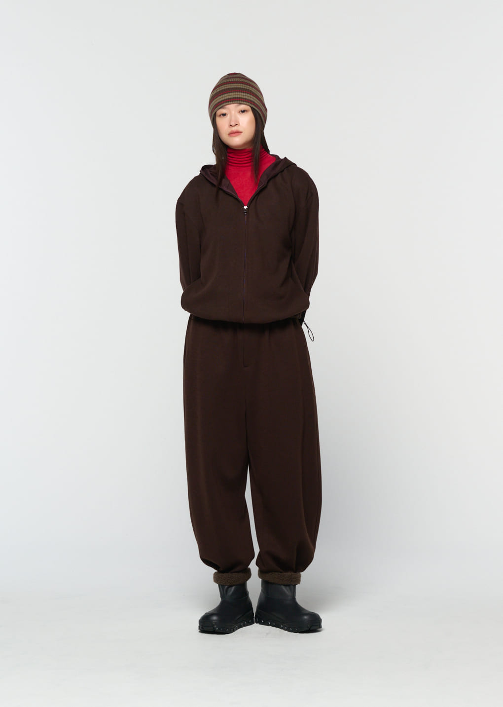 easy wool pants, brown 사진 4/4