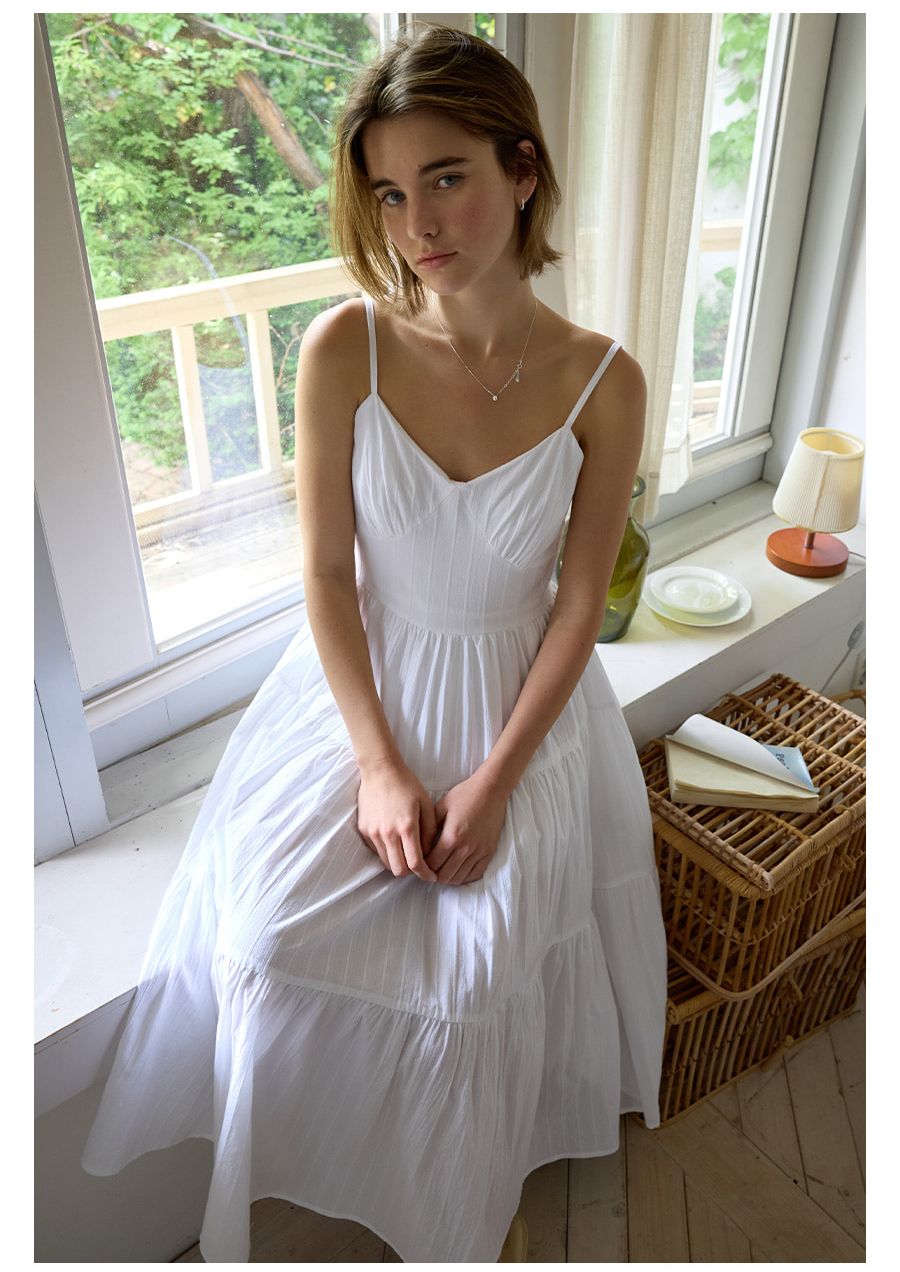 A CAN CAN SLEEVELESS DRESS_WHITE 사진 1/4