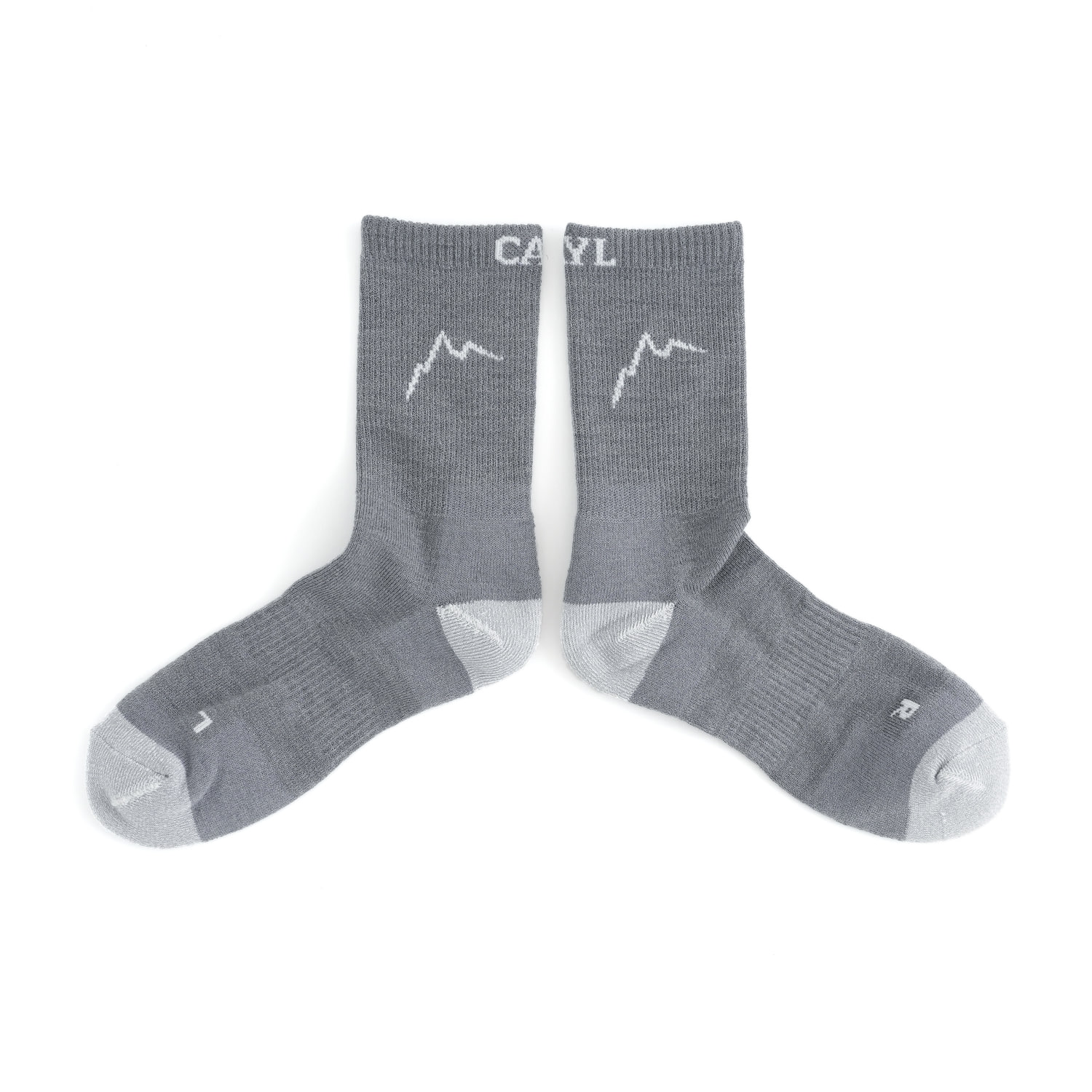 Merino Blend Socks / Grey_Ivory 사진 2/4