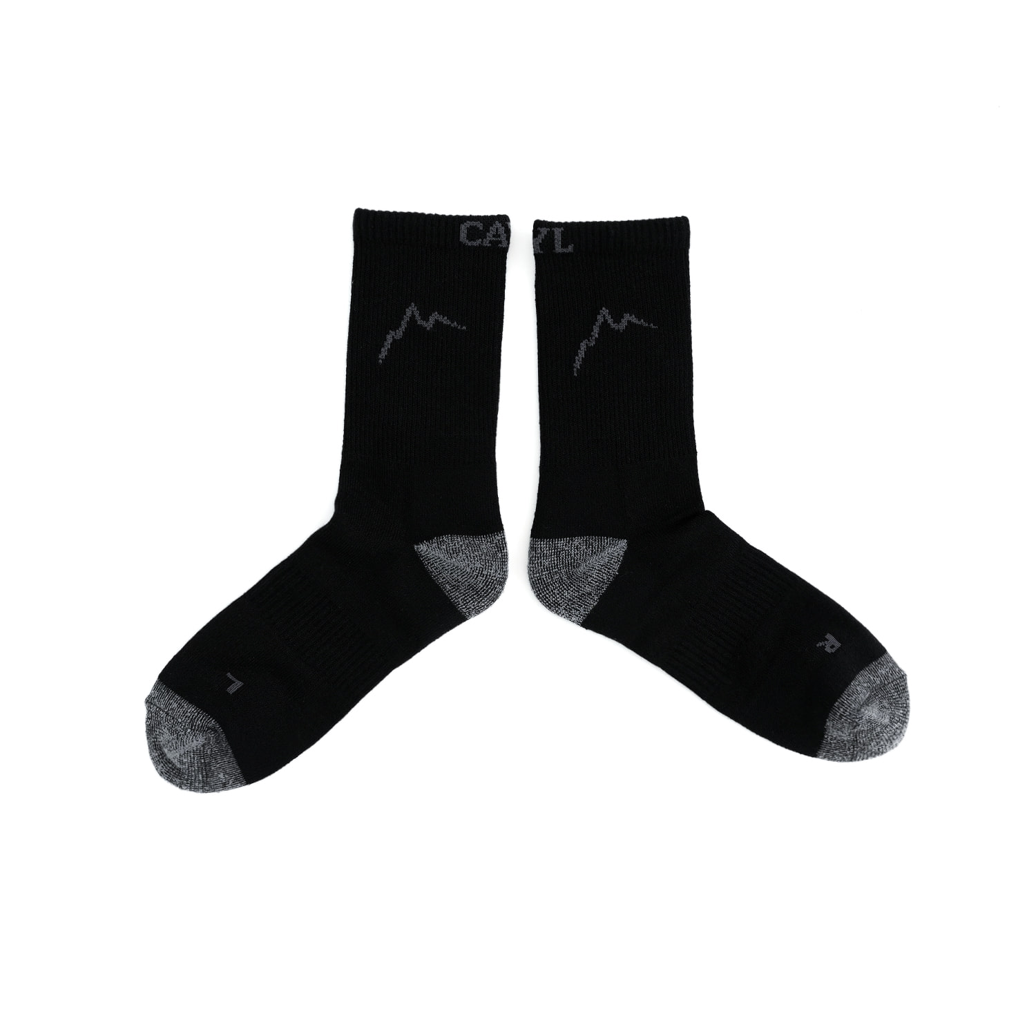 Merino Blend Socks / Black_Grey 사진 2/4