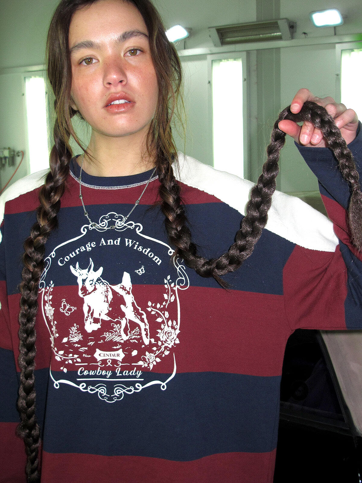 VINTAGE RUGBY STRIPE LONG SLEEVE T-SHIRT_BURGUNDY