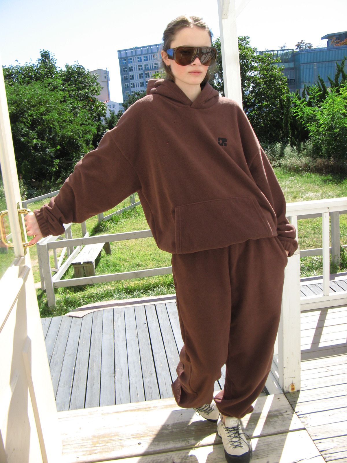 Centaur Fleece Hoodie_Brown 写真 3/4