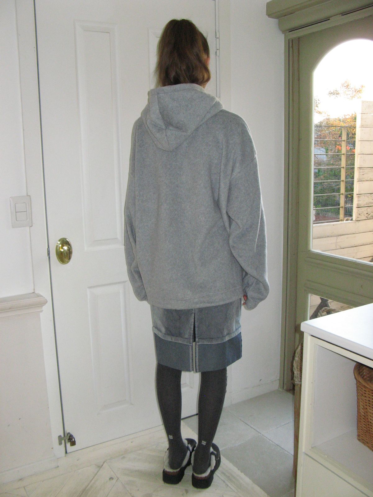 Centaur Fleece String Hoodie_Dark Grey 사진 4/4