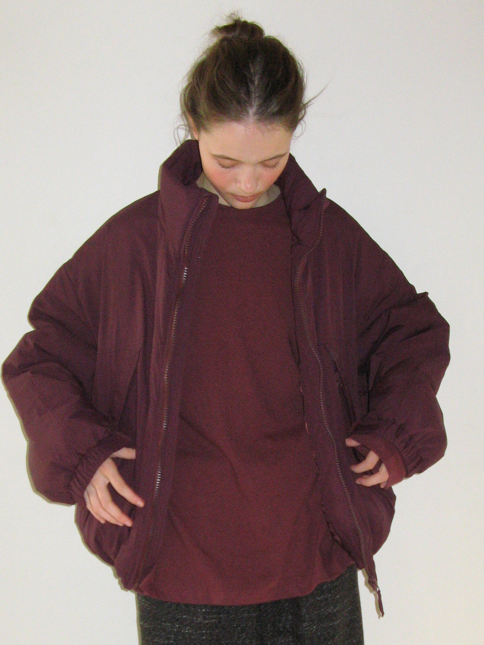 Centaur Oversized Padded Jumper_Purple 사진 3/4