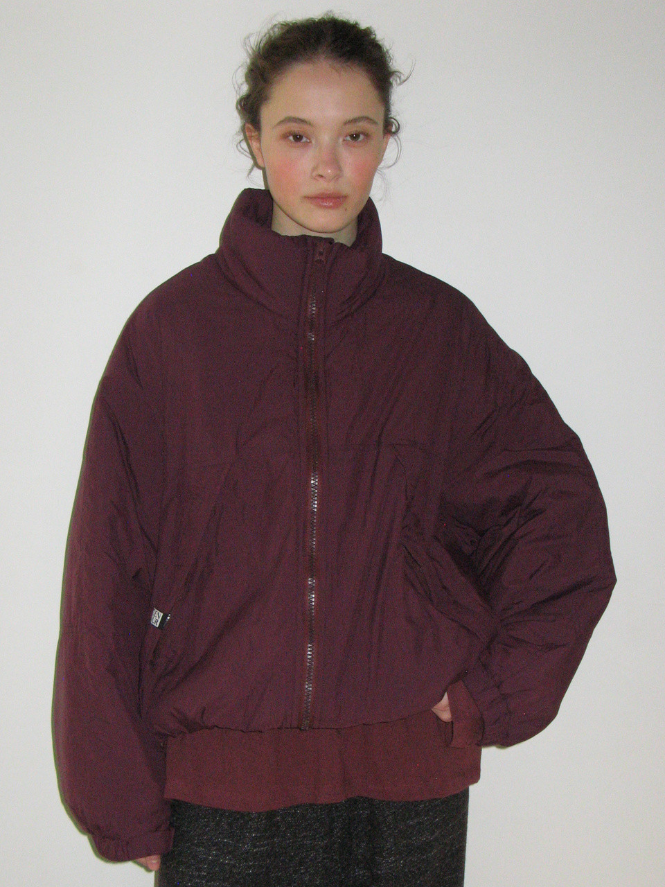 Centaur Oversized Padded Jumper_Purple 사진 2/4