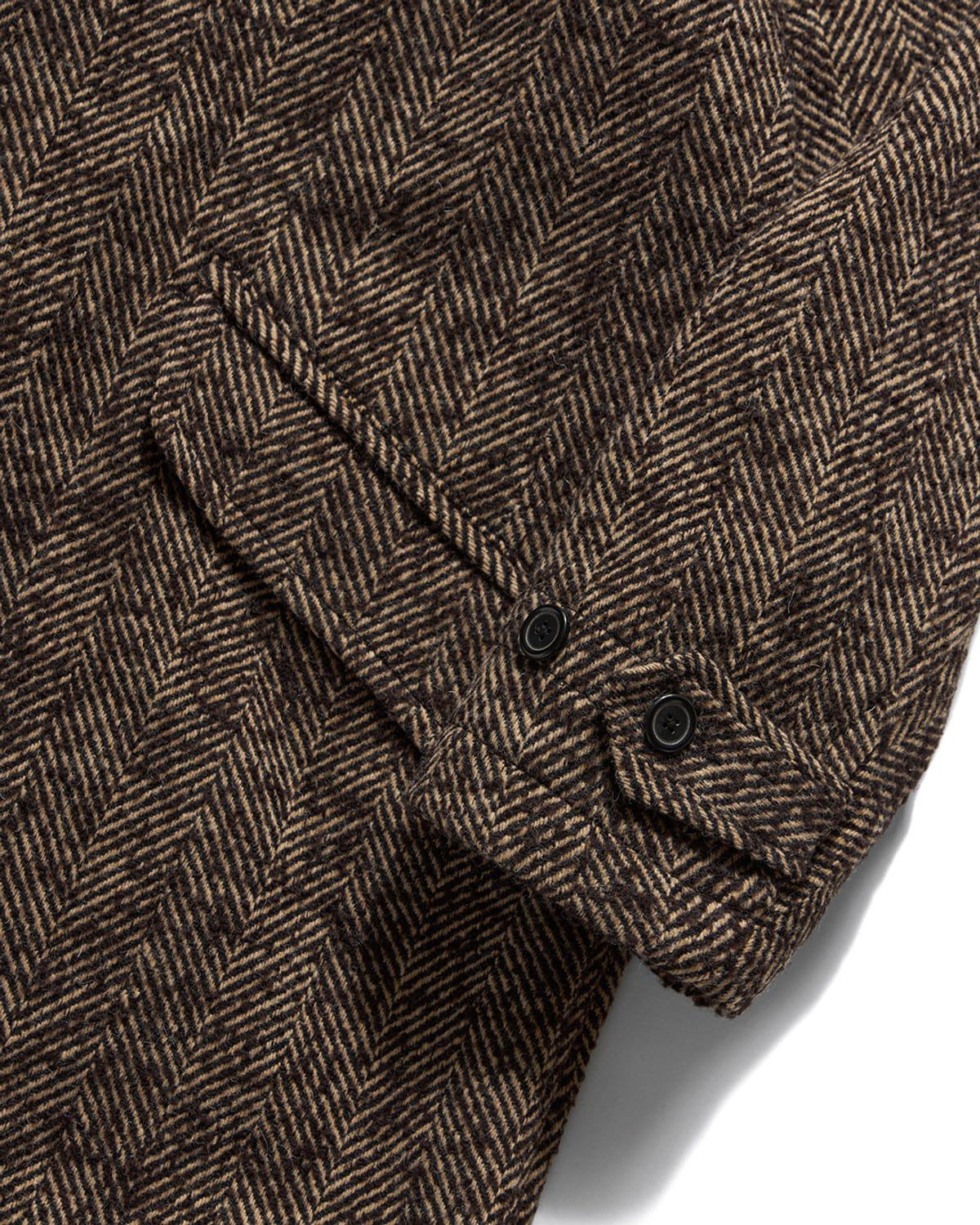 (WOMAN) HIGHLAND BALMACAAN COAT / D.BROWN HERRINGBONE WOOL 사진 4/4