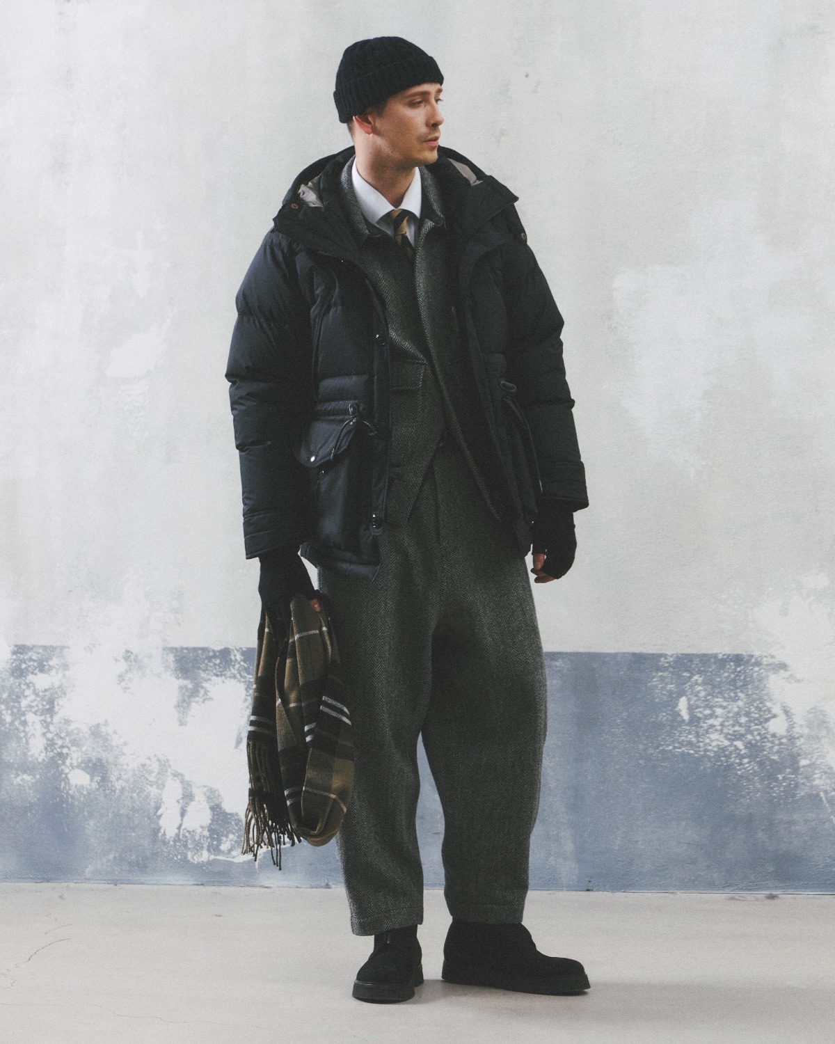 UTILITY SHIELD DOWN PARKA / BLACK