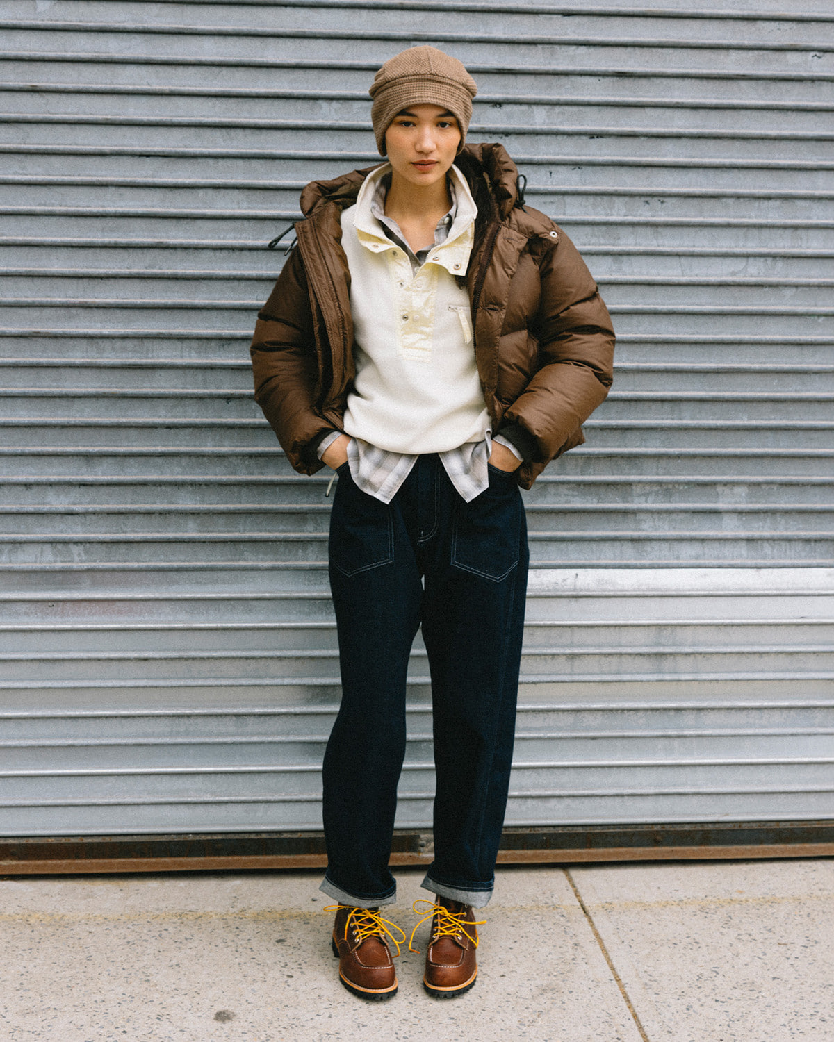 (WOMAN) ALPINE HALF ZIP-UP FLEECE JUMPER / CREAM 사진 2/4