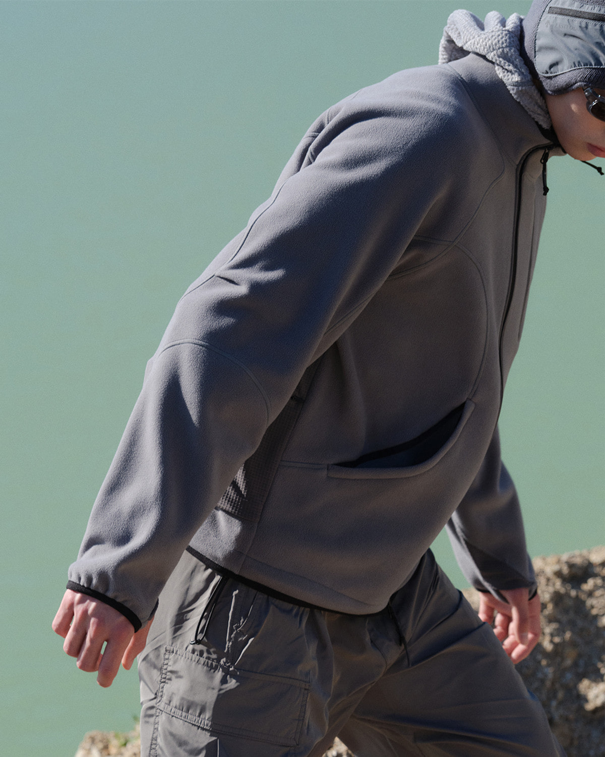 MONTANE WAVES FLEECE JACKET / GUNMETAL 사진 4/4