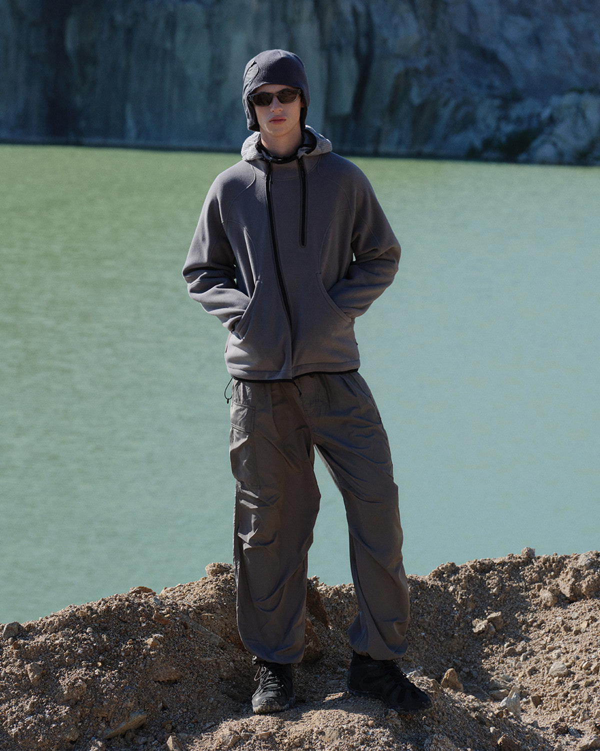 MONTANE WAVES FLEECE JACKET / GUNMETAL 사진 1/4