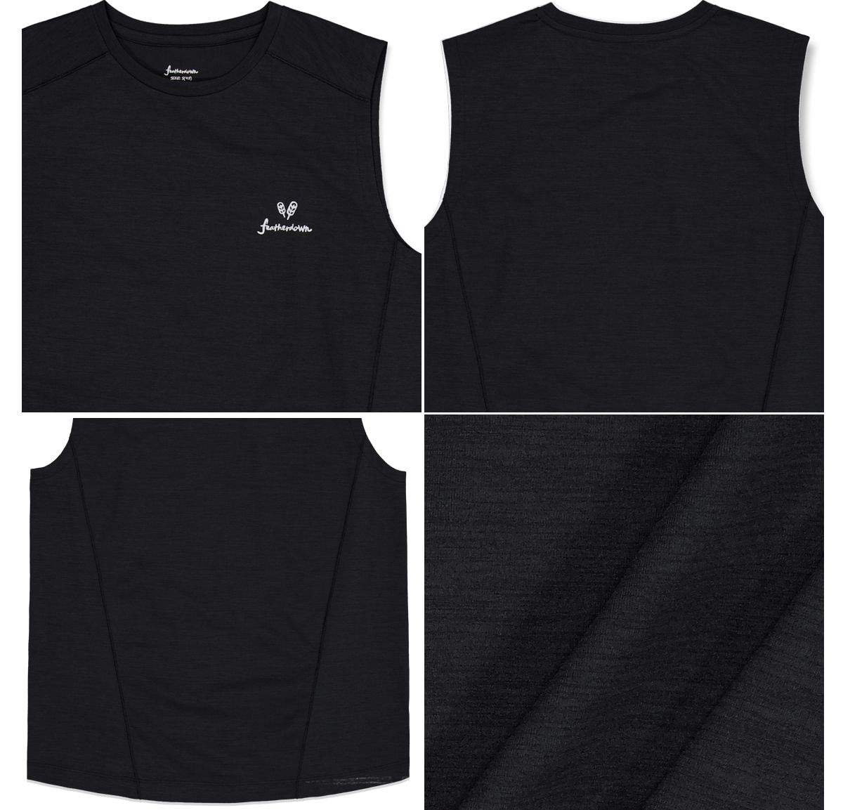QUICK DRY SLEEVELESS BLACK 사진 4/4