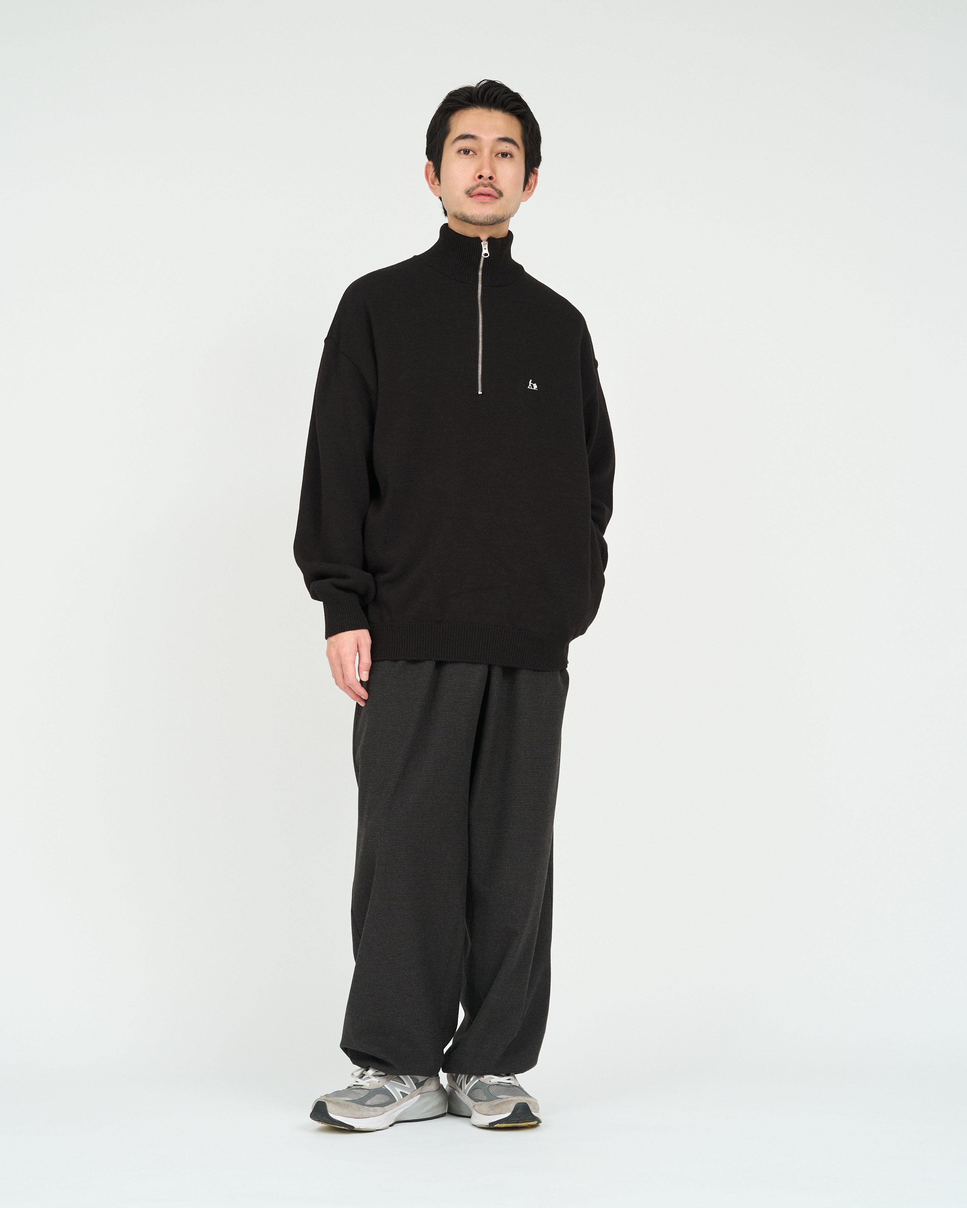 THERMAL JERSEY HALF ZIP KNIT 사진 3/4