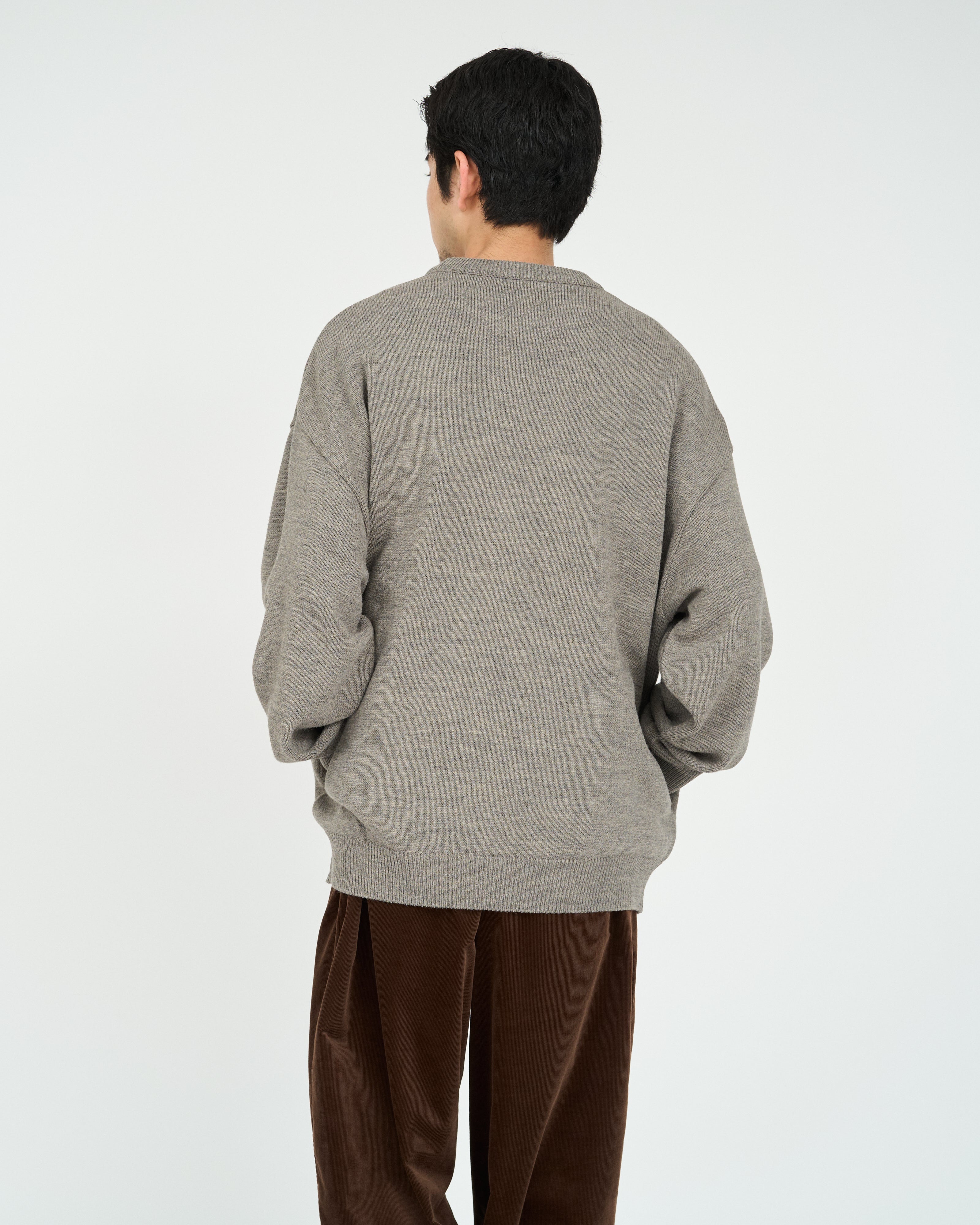 THERMAL JERSEY CREW NECK KNIT 사진 2/4