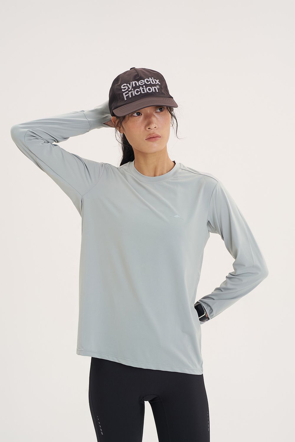 GRIP WATCH HOLE LONG SLEEVE (SAGE GREY)