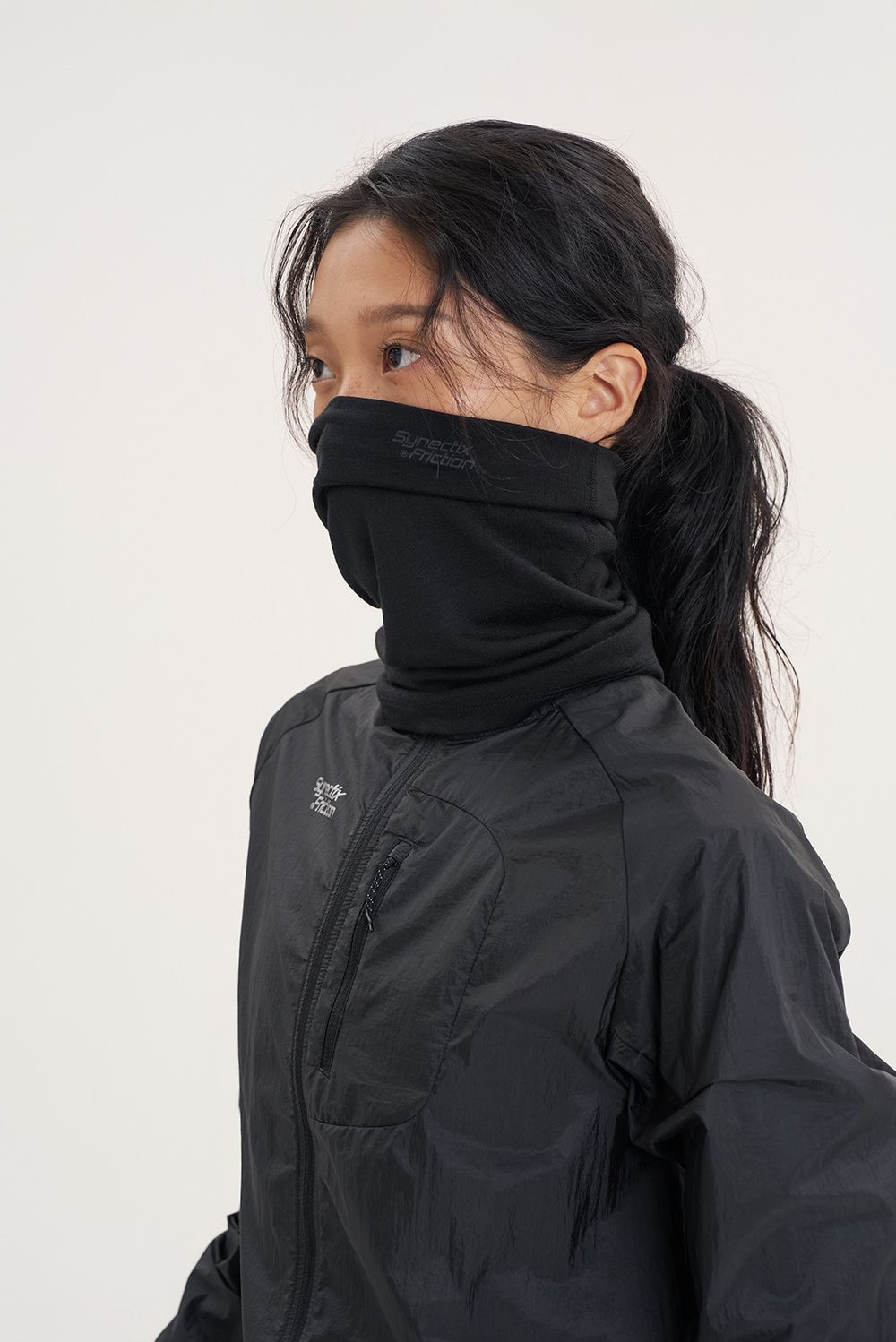 MERINO ESSENTIAL NECK WARMER (BLACK) 사진 3/4
