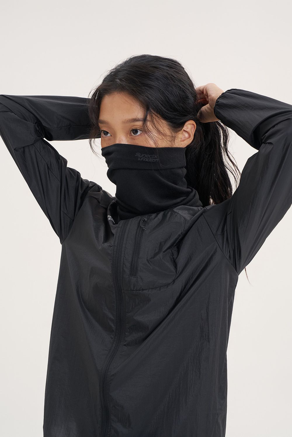 MERINO ESSENTIAL NECK WARMER (BLACK) 사진 2/4