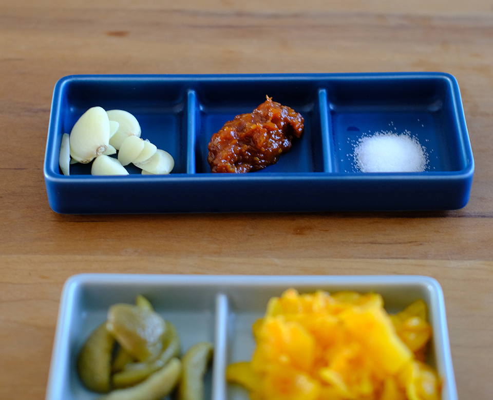 [하쿠산] HAKUSAN 렉타 사각접시 3칸 사진 3/4