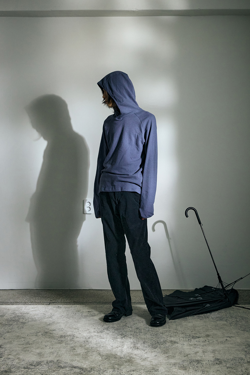 Regular Base Hoodie Vintage Blue 사진 3/4