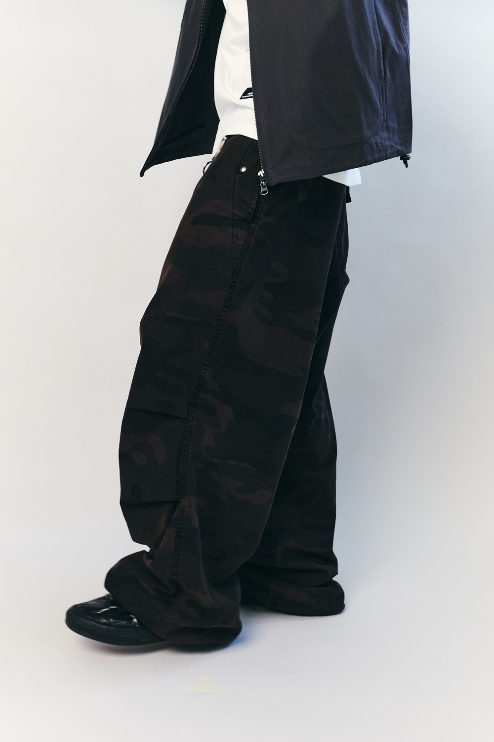 SURL Snow Pants Dyed Camo Dark Pink 사진 3/4