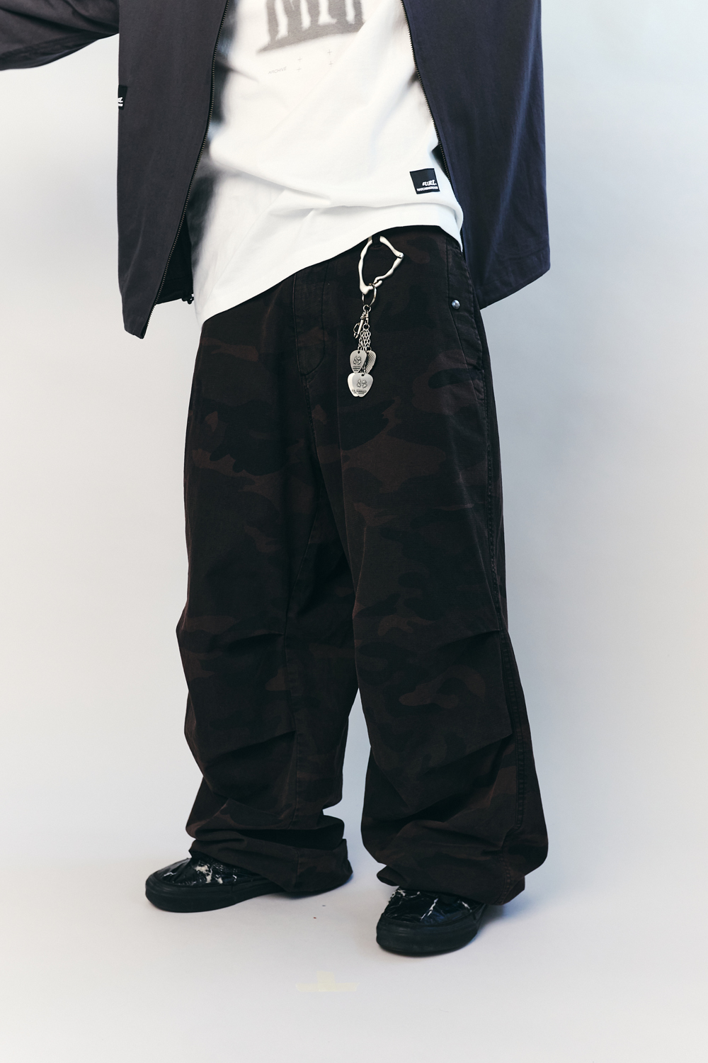 SURL Snow Pants Dyed Camo Dark Pink 사진 2/4