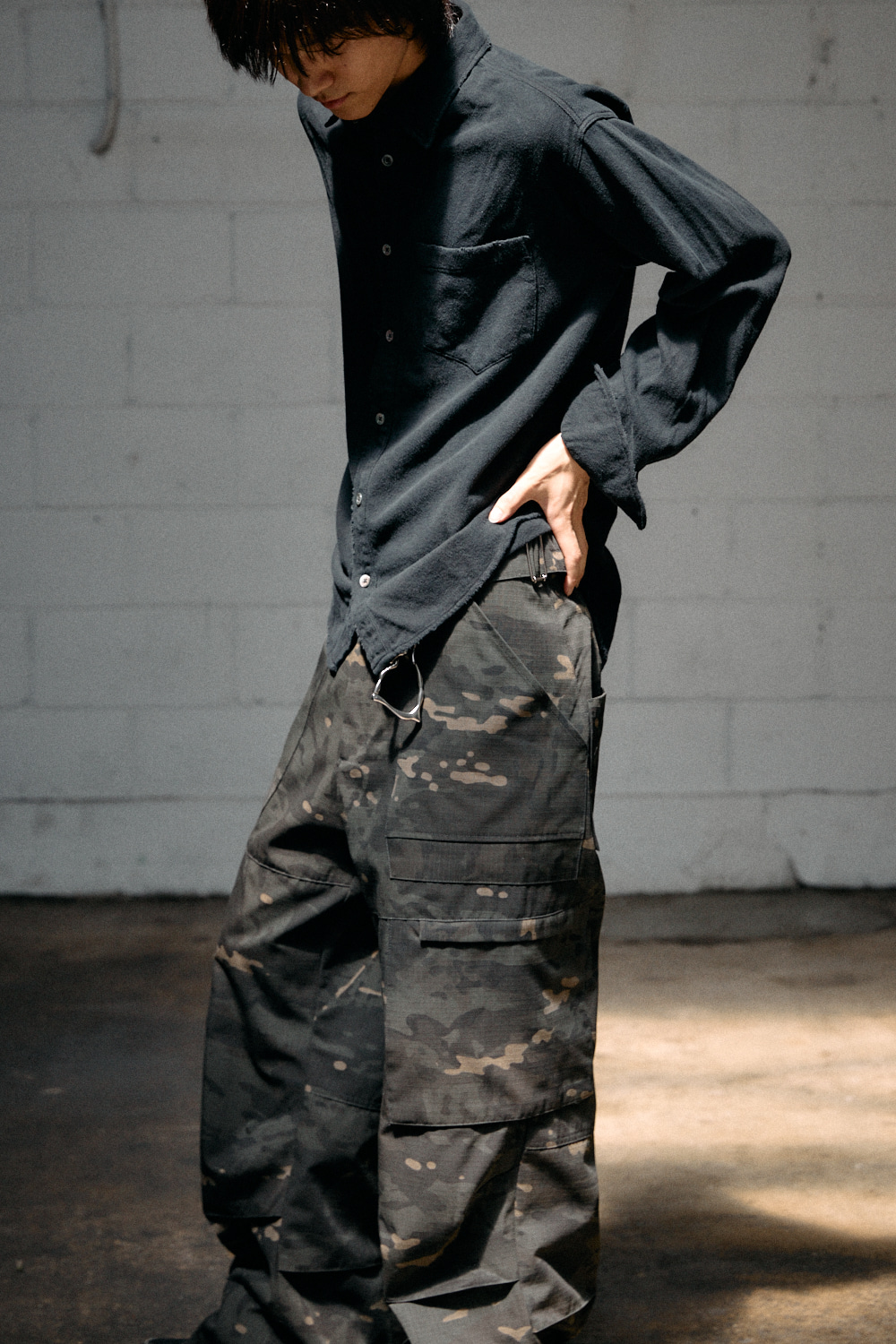 Fatigue Over Pants Ripstop Black Camo photo 3/4