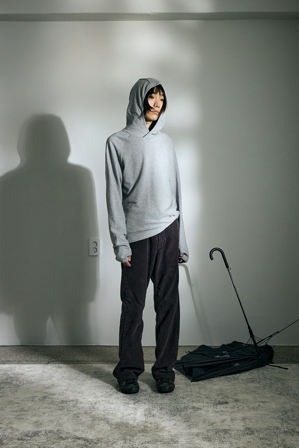 Regular Base Hoodie M.Grey 사진 3/4