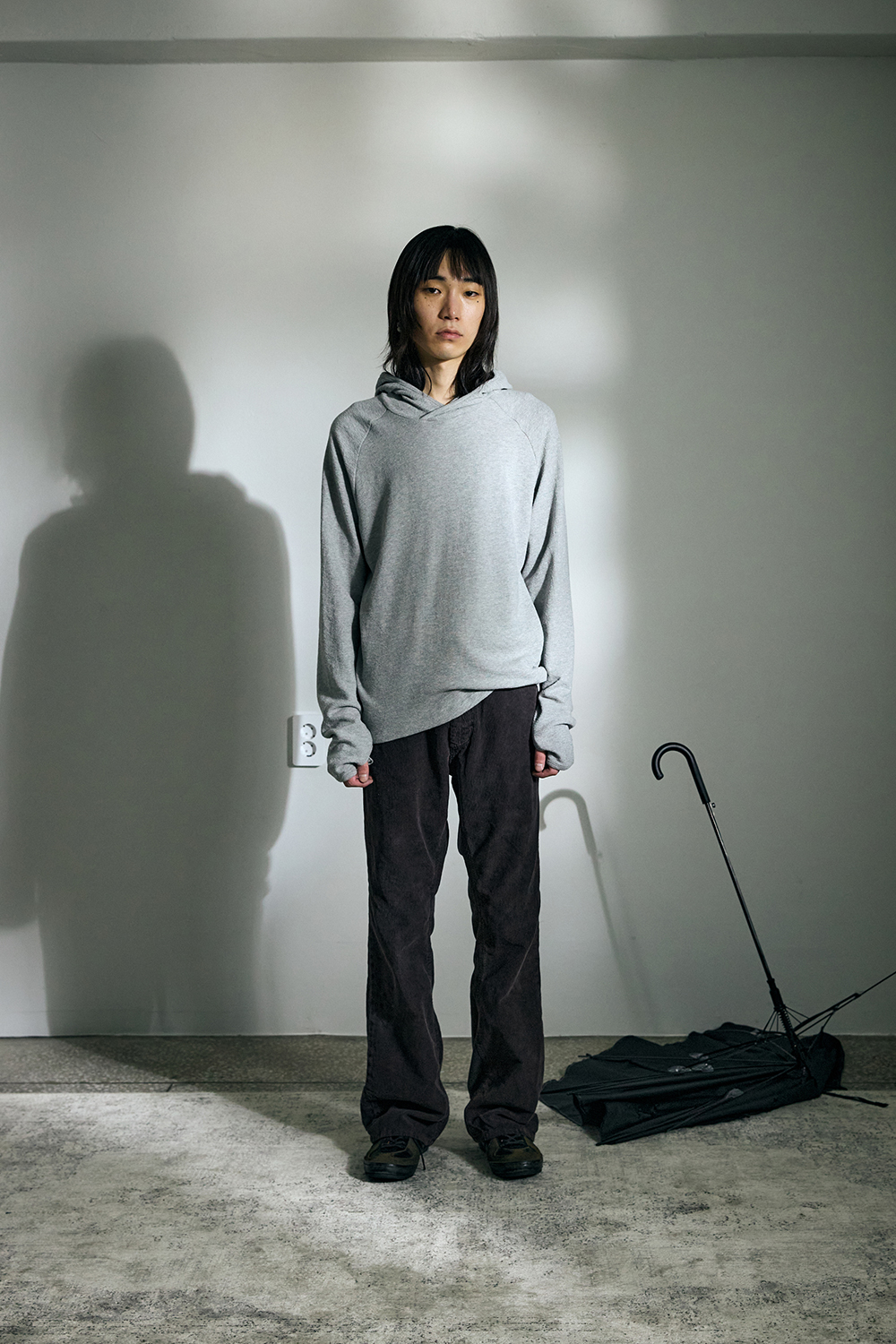 Regular Base Hoodie M.Grey 사진 1/4