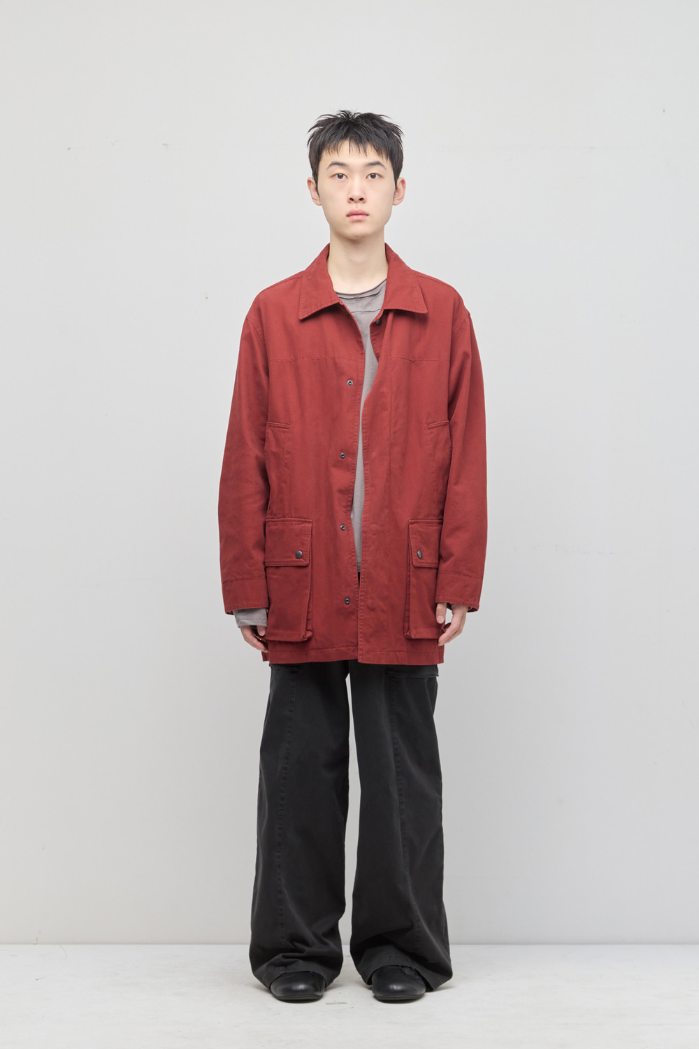 Canvas Work Parka Dark Red 사진 1/4