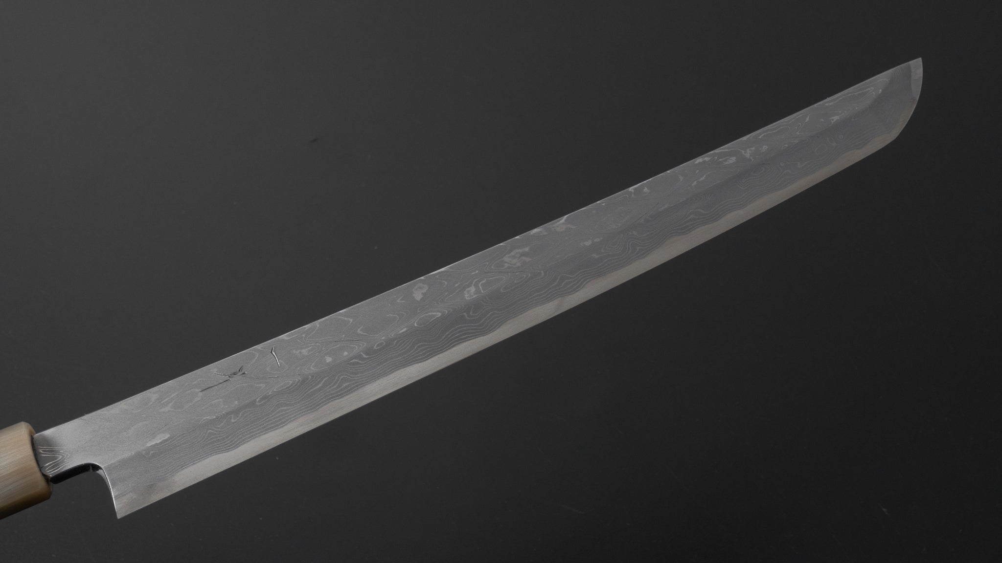 Hitohira Nakagawa Mosuke Kikko Blue #1 Yanagi Sakimaru 300mm Ziricote Handle (Saya) 사진 3/4