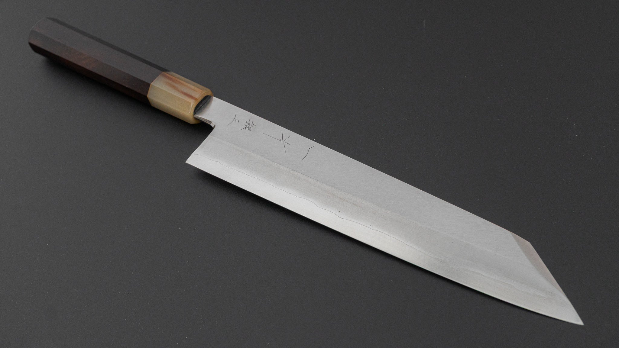 Hitohira Nakagawa Katsushiro Silver #3 Kiritsuke 240mm Ebony Handle (Saya) 사진 2/4