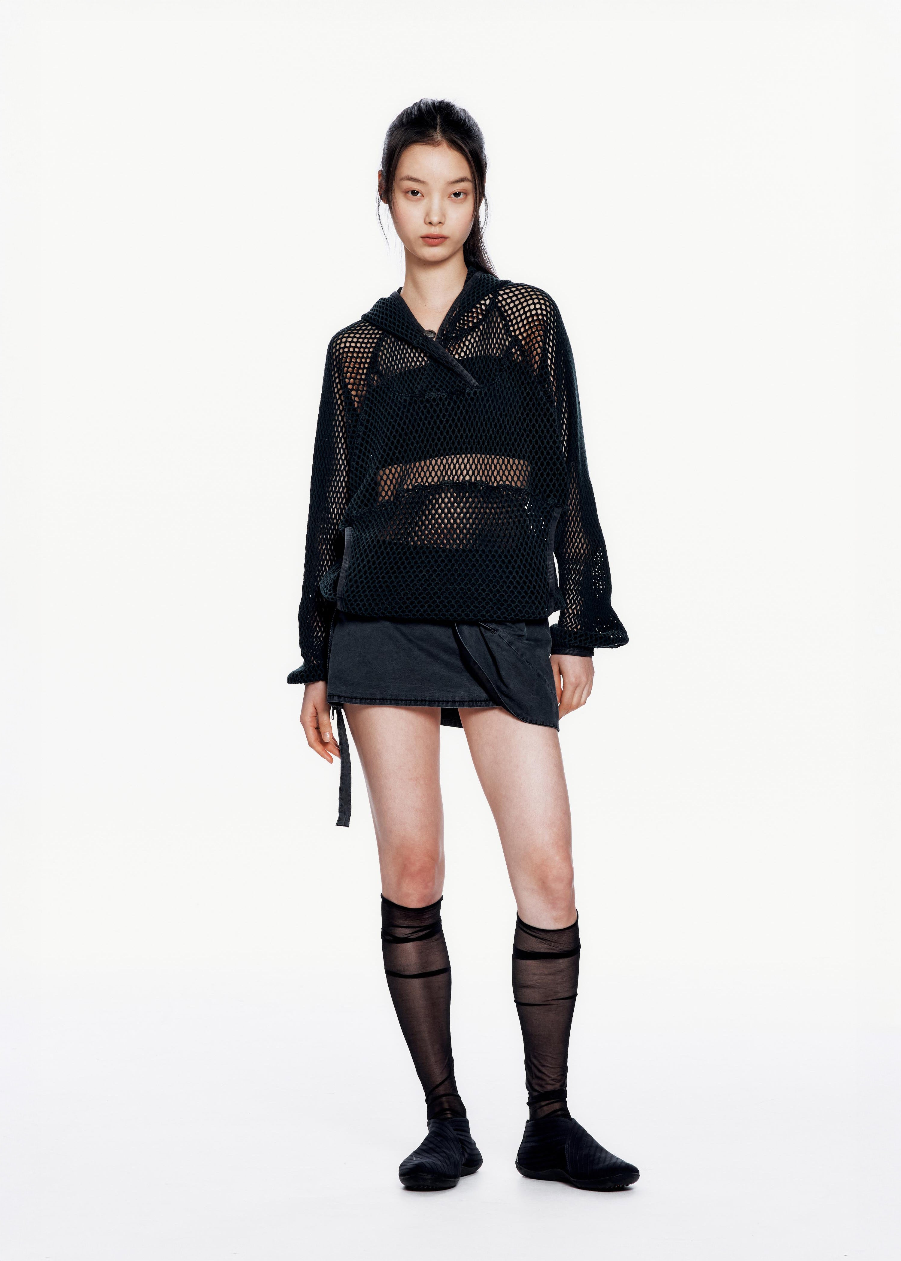Washed Mesh Hoodie 사진 1/4