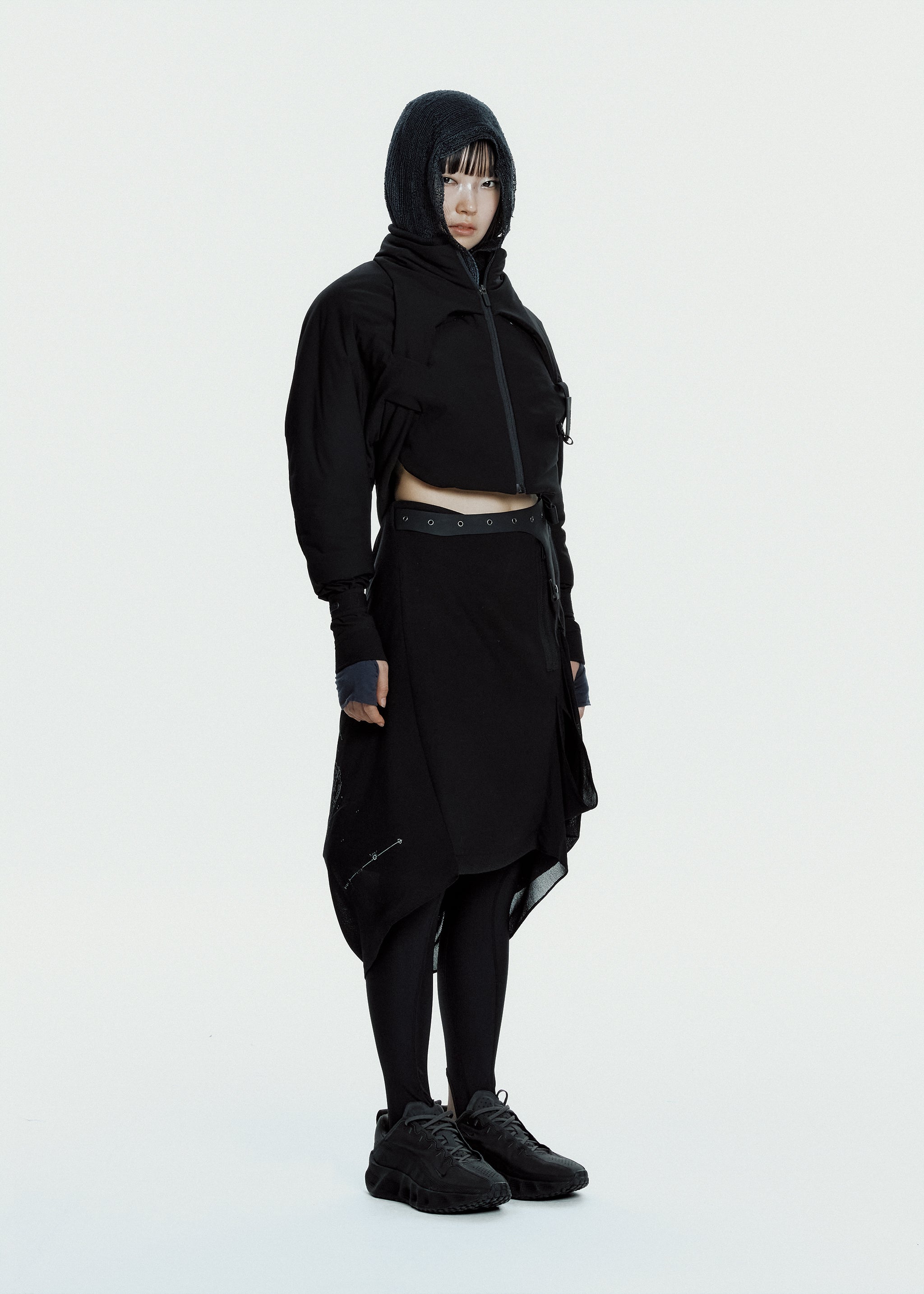 Graphic Wrap Skirt w/ Garter Belt 사진 2/4