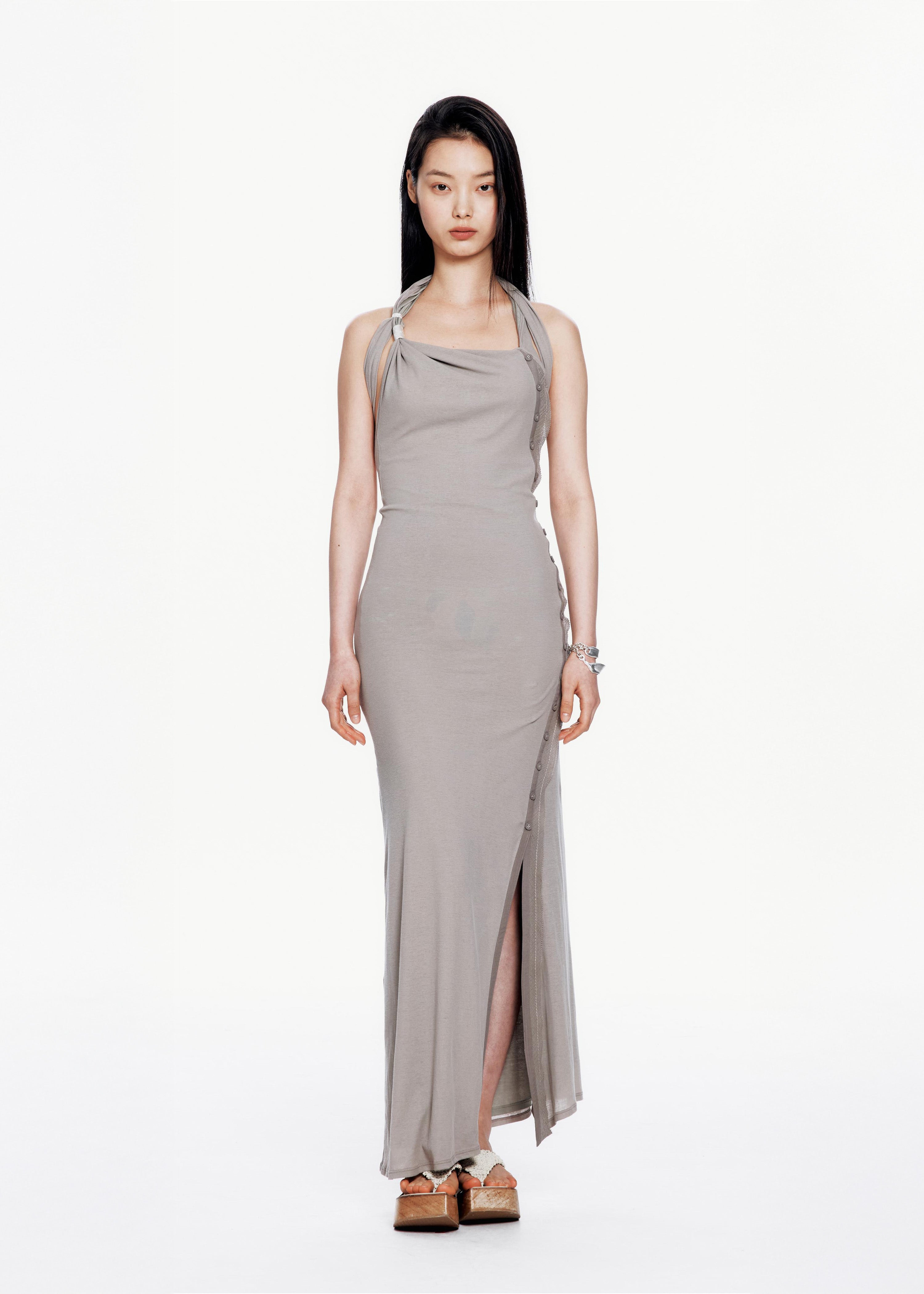 Knotted Halter Dress 사진 1/4