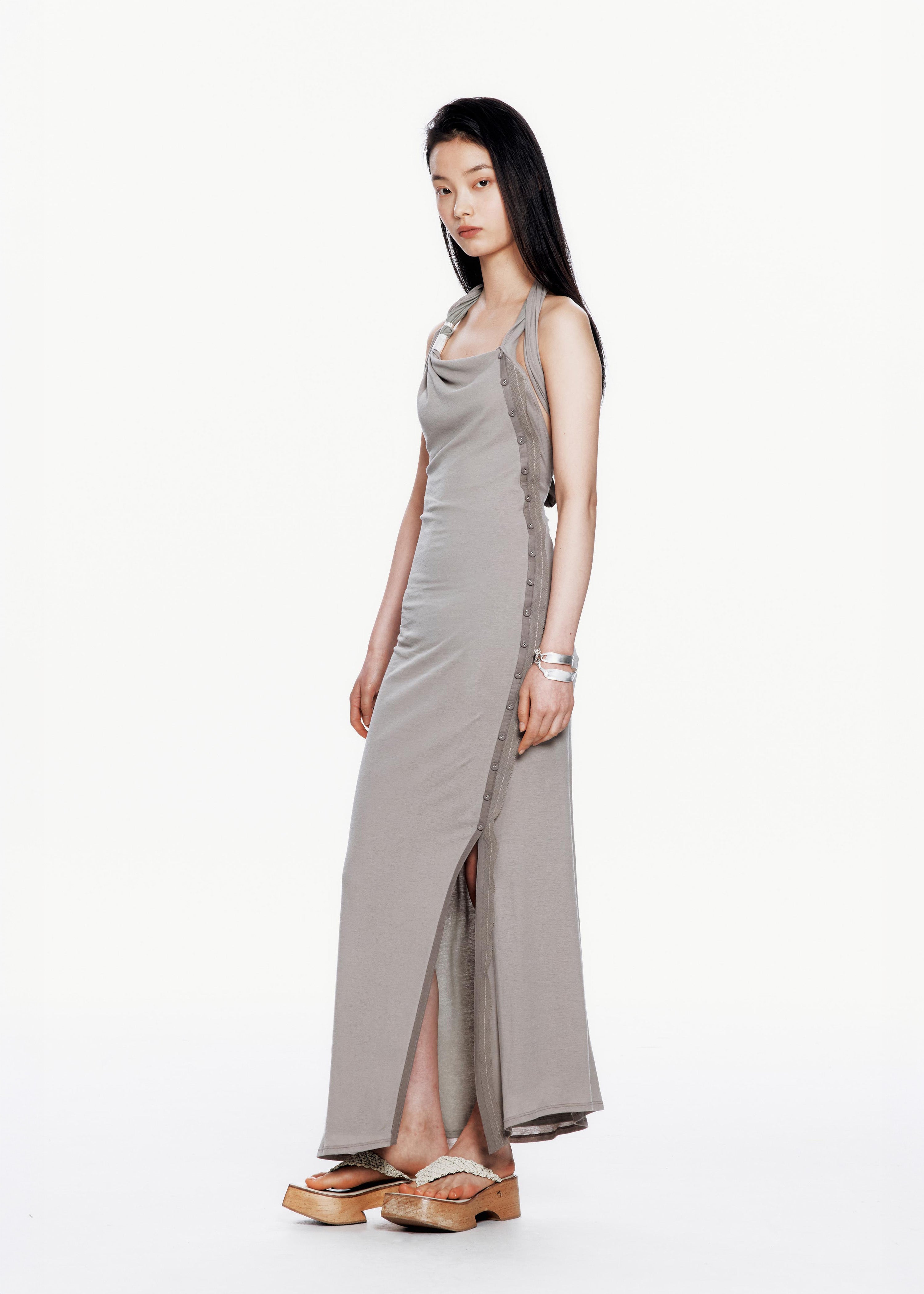 Knotted Halter Dress 사진 2/4