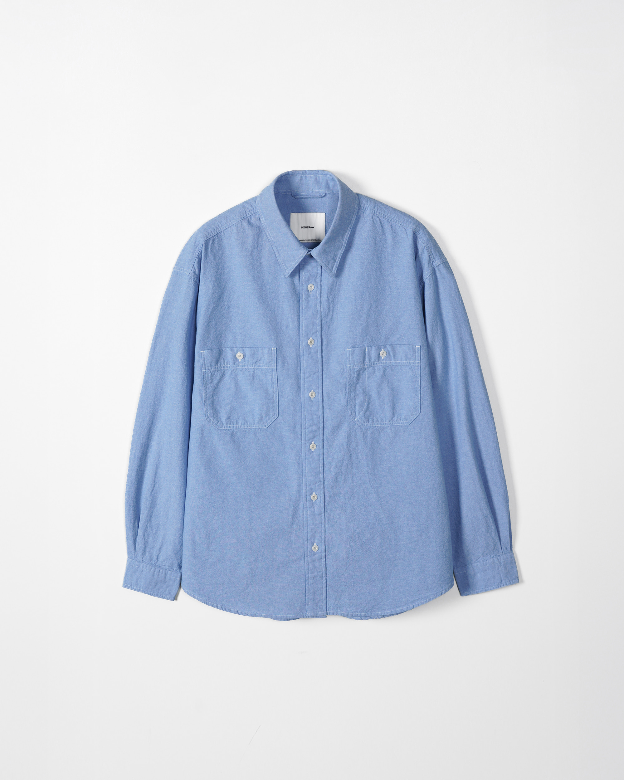 CHAMBRAY WORK SHIRT - LIGHT INDIGO 사진 4/4
