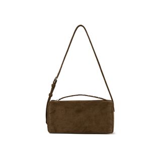 VELVA STUD BRICK BAG / BROWN