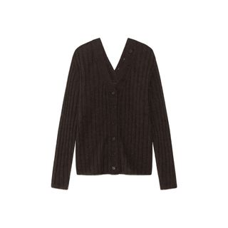 TWO-WAY BUTTONS CARDIGAN / BROWN