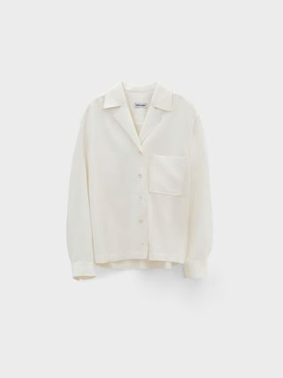 Open Collar 2-Way Shirt_Ivory