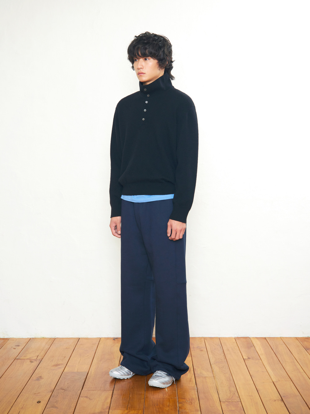 Low Napping Sweatpants_Navy 사진 2/4