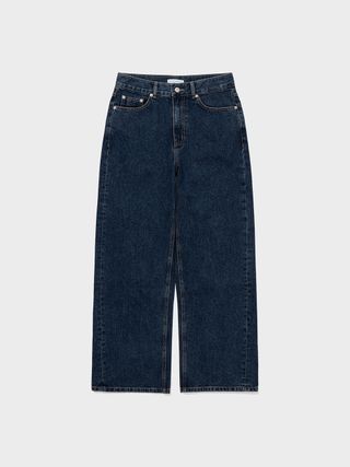 Relaxed Loose-Fit Jeans_Navy Blue