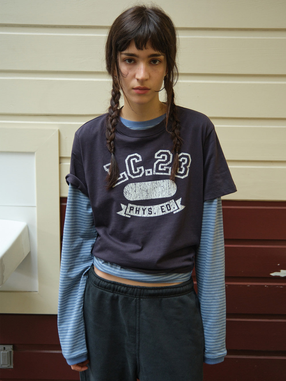 Washed Loose Fit Sweatpants_Charcoal