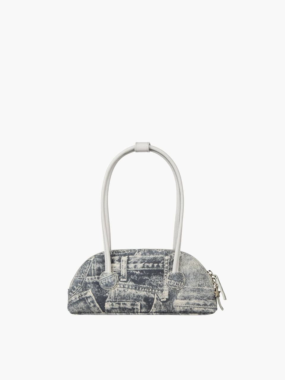BESSETTE SHOULDER_light grey printed suede+crinkle 사진
