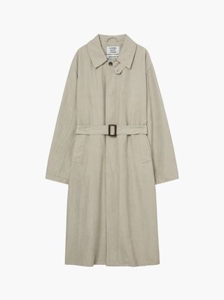 WASHED SINGLE TRENCH COAT_beige