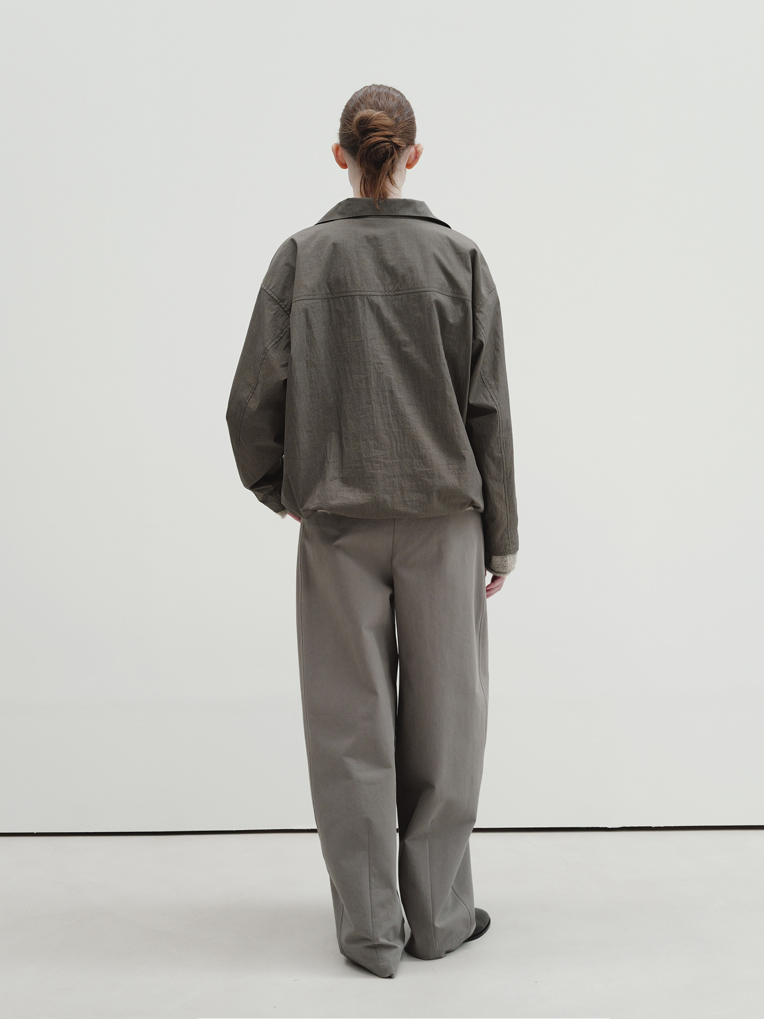 half placket shirt (ash gray) 사진 3/4