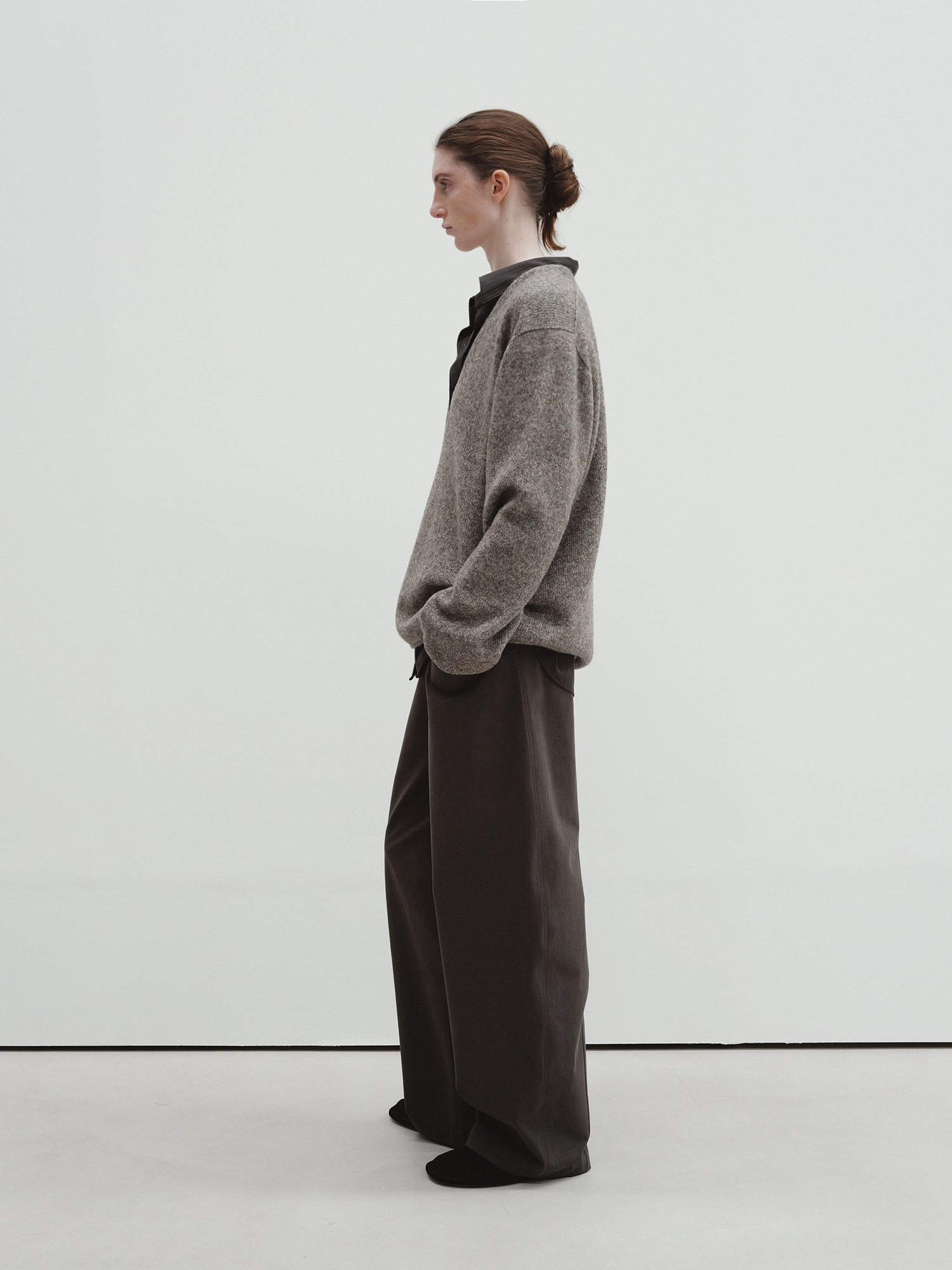 low pocket pants (smoke brown) 사진 4/4