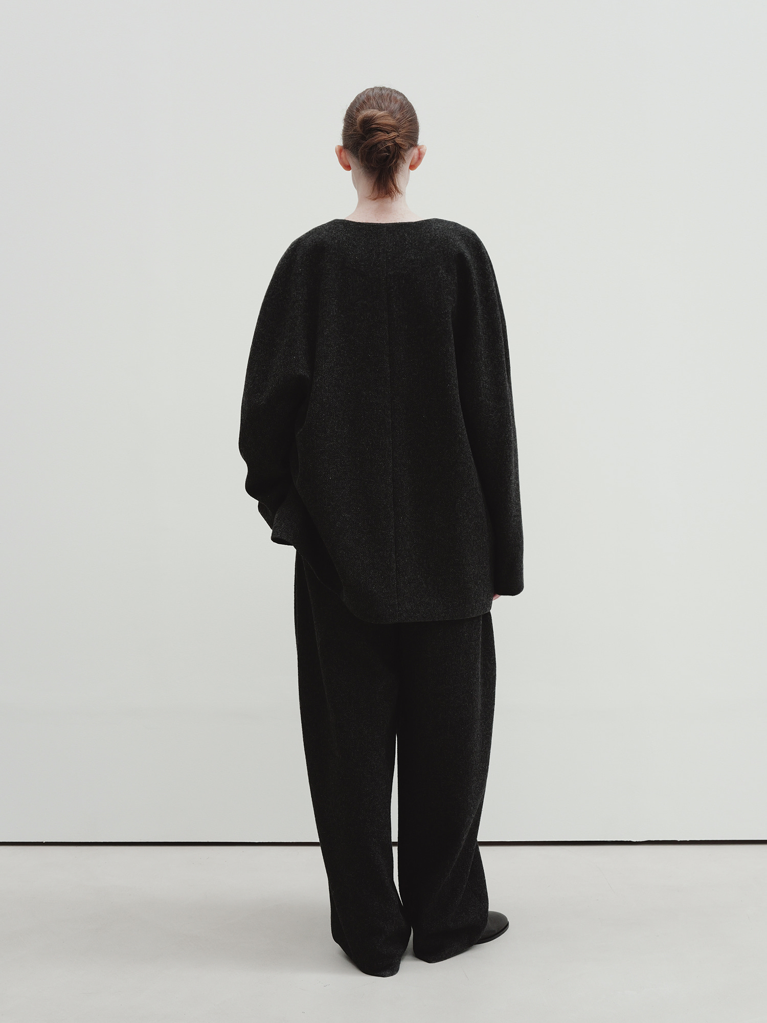 melange wool pants (charcoal) 사진 4/4